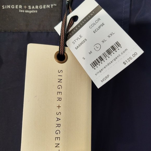 SINGER + SARGENT LOS ANGELES MEN'S FASHIONABL LIGHTWEIGHT JACKET - SIZE LARGE - Picture 9 of 9